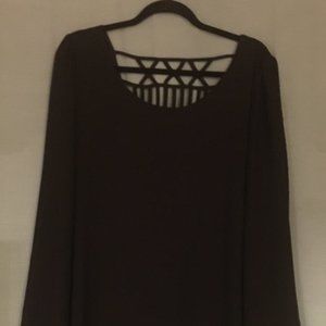 Want and Need Black Chiffon Mini Dress ON SALE